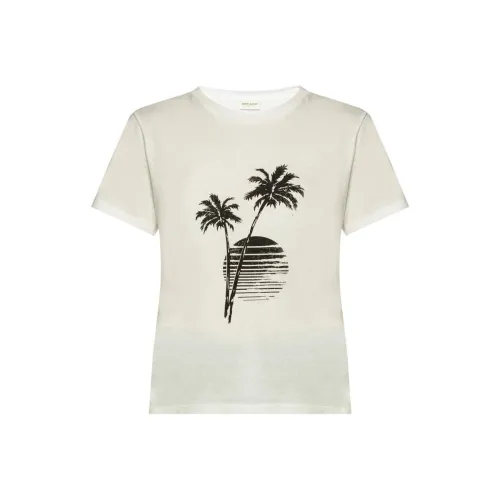 SAINT LAURENT T Shirts Women's White