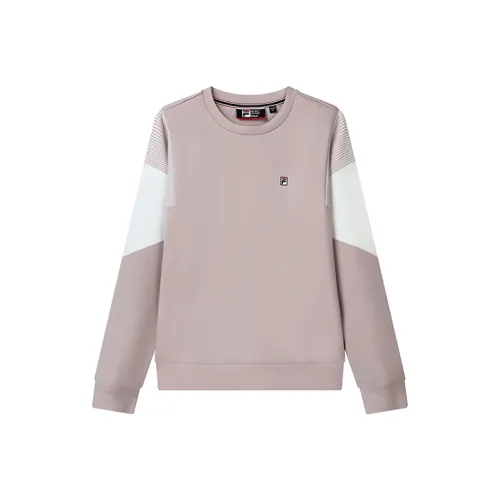 FILA Sweatshirts Women's Gray Lipstick Pink