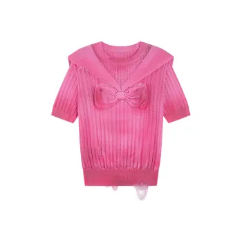 UOOYAA T Shirts Women's Pink