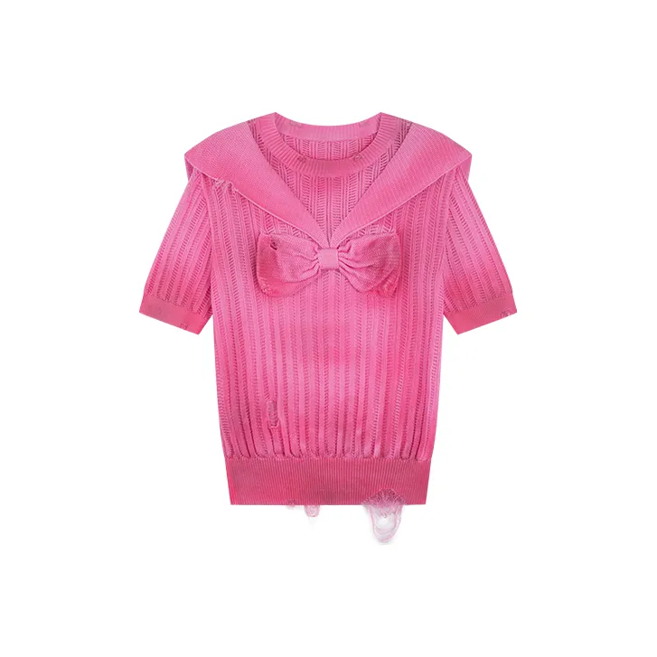 UOOYAA T Shirts Women's Pink-0