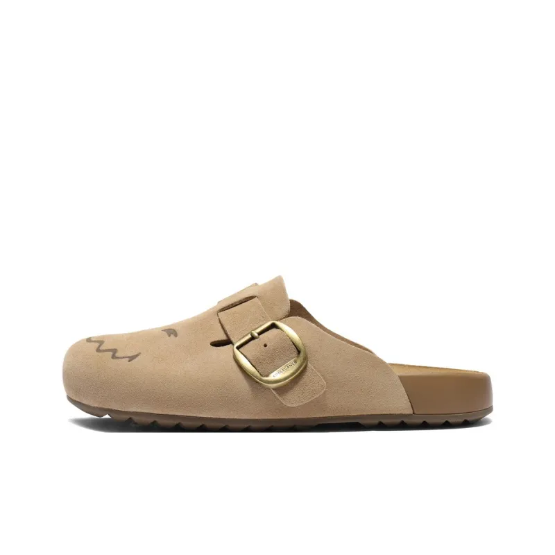 SMILEY x BELLE Abrasion Resistant Closed Toe Slippers Women's-0