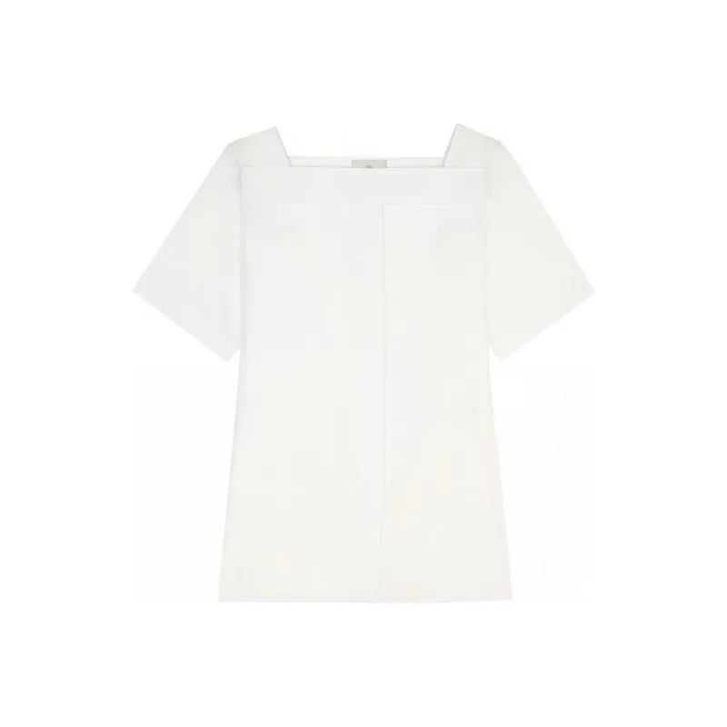 Givenchy Square Neck Poplin Blouse-0