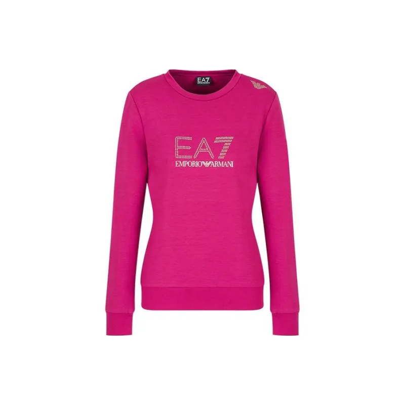 EMPORIO ARMANI EA7 Sweatshirts Women's Rose Red-0