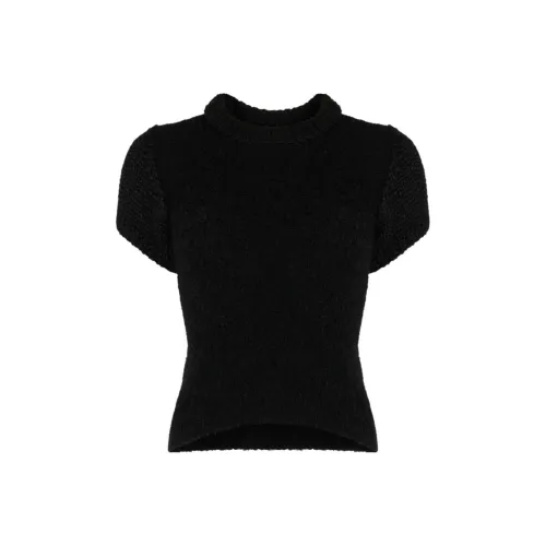 LOW CLASSIC Short-sleeve Bouclé Jumper