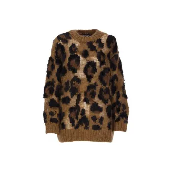 JUNYA WATANABE Leopard Intarsia Jumper