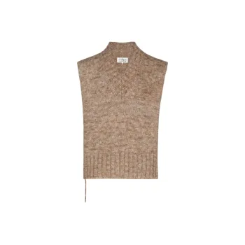 Maison Margiela V Neck Knitted Tank Top