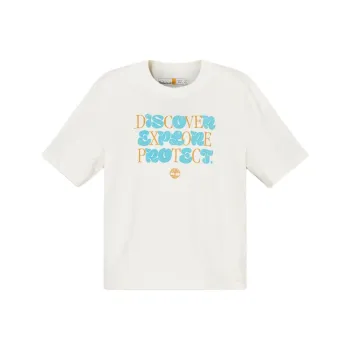 Timberland SS25 Regular T Shirt Women's Vintage White