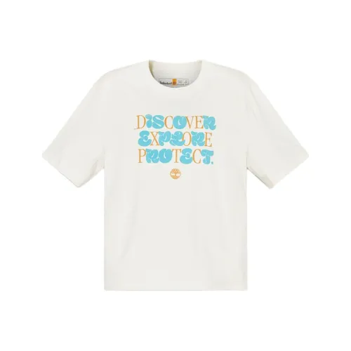 Timberland SS25 Regular T Shirt Women's Vintage White
