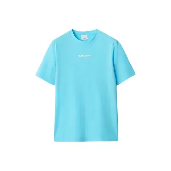 Burberry SS24 T Shirt Women's Bright Blue Yellow Jade