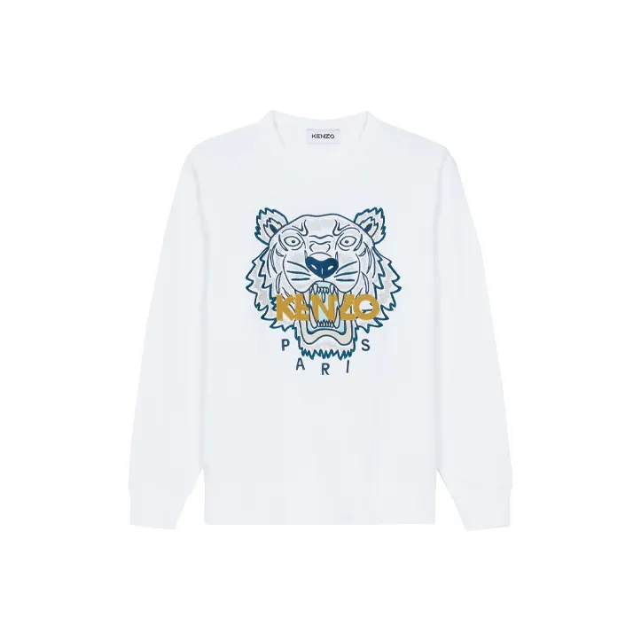 KENZO Classic Tiger Head FW21 Sweatshirt Women's White-0