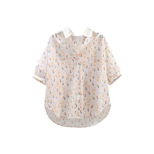 Cypress House Shirt Women's Apricot Base Orange Yellow Rabbit