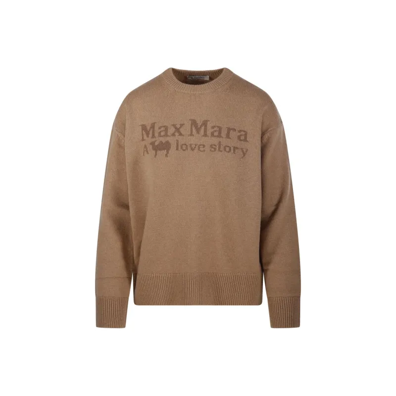 'S MAX MARA Veronica Crewneck Long Sleeved Jumper-0