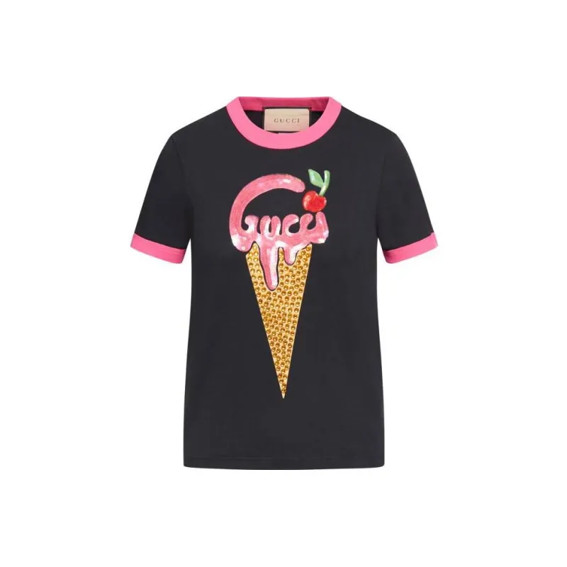 GUCCI SS23 T Shirt Women's Black-0