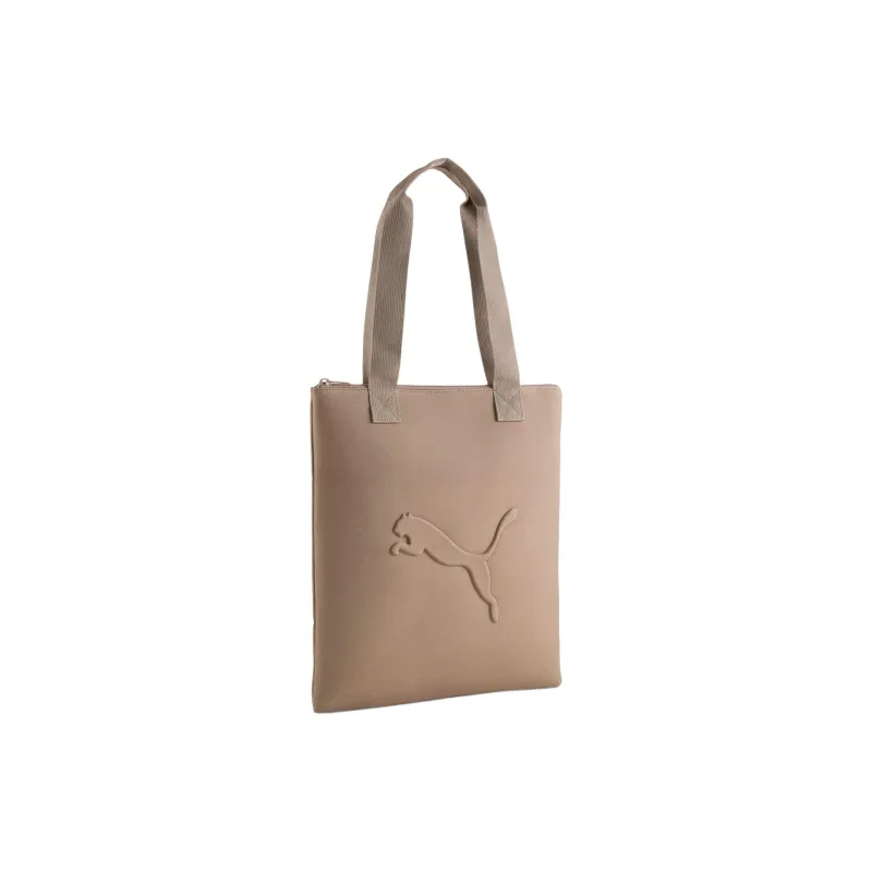 PUMA Polyester Handbag, Shoulder Bag Unisex Taupe-0