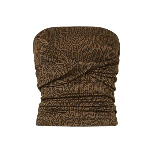 FENDI FW21 Strapless Top Women's Brown