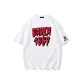 Ji Rong 100% cotton Short-Sleeved Shirt BARCA Red Text 1889+White Barca Badge