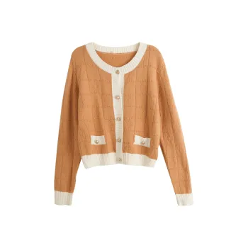Olrain Knitwear Women's Light Coffee