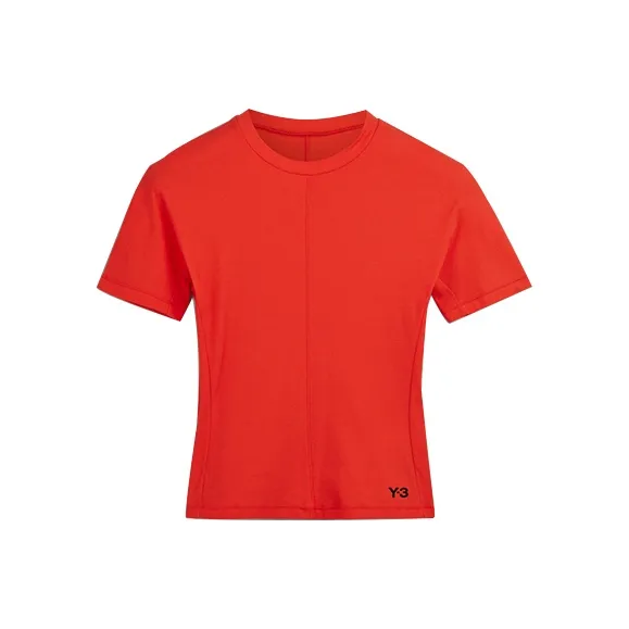 Y 3 T Shirts Women's Orange-0