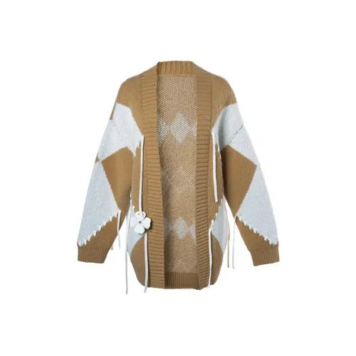 LOFT SHINE Loose Fit Knitwear Women's Camel