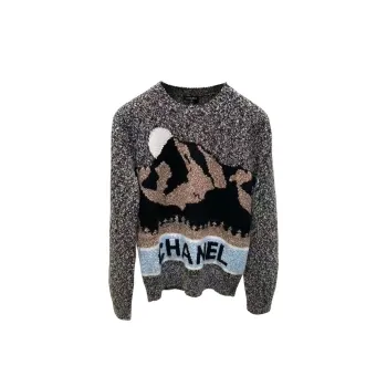 CHANEL NEIGE Ski Series 24 New Fall And Winter Arrivals Sweater Women's Gray