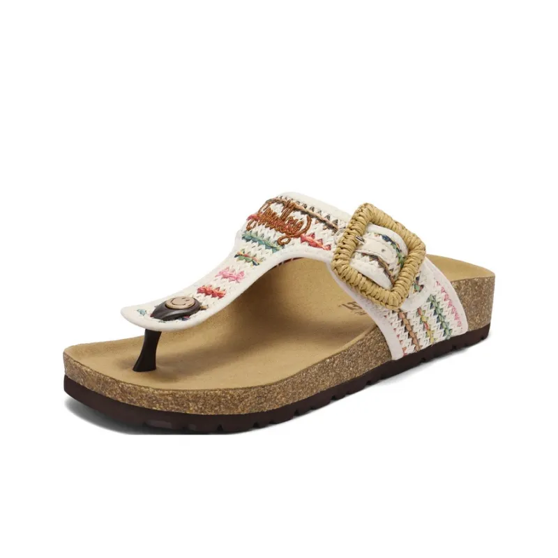 SMILEY x BELLE Abrasion Resistant Flip Flops Women's-5