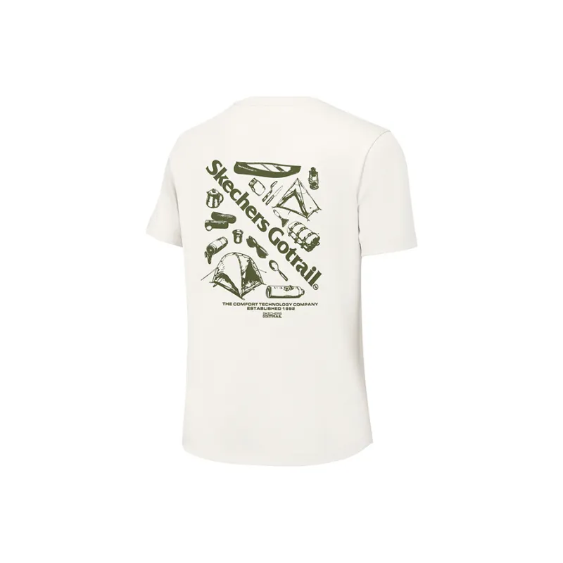 Skechers Mountain And Wild Outdoor Series T Shirt Women's Marshmallow White 0074-1