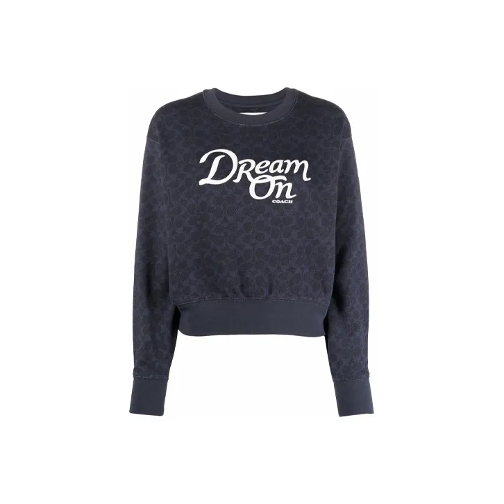 COACH Sweatshirt Women's Dark Blue-0
