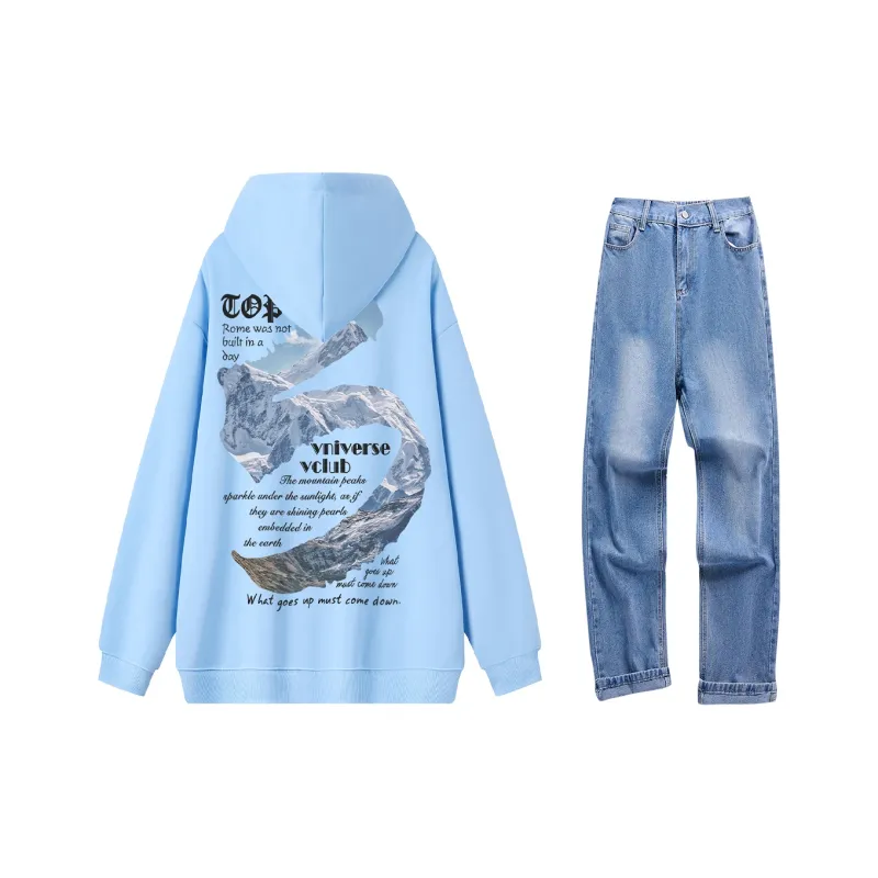 VniVerseVClub Sweatshirt Set Unisex-24