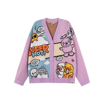 B.Duck Sweater Women's Light Purple