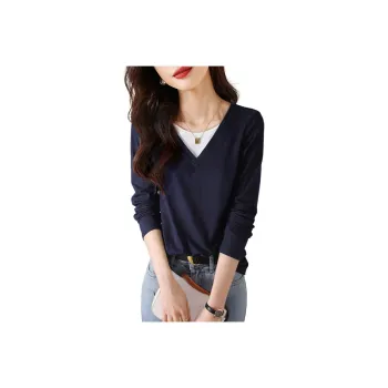 Mo Han Yi Mei Regular T Shirt Women's Blue
