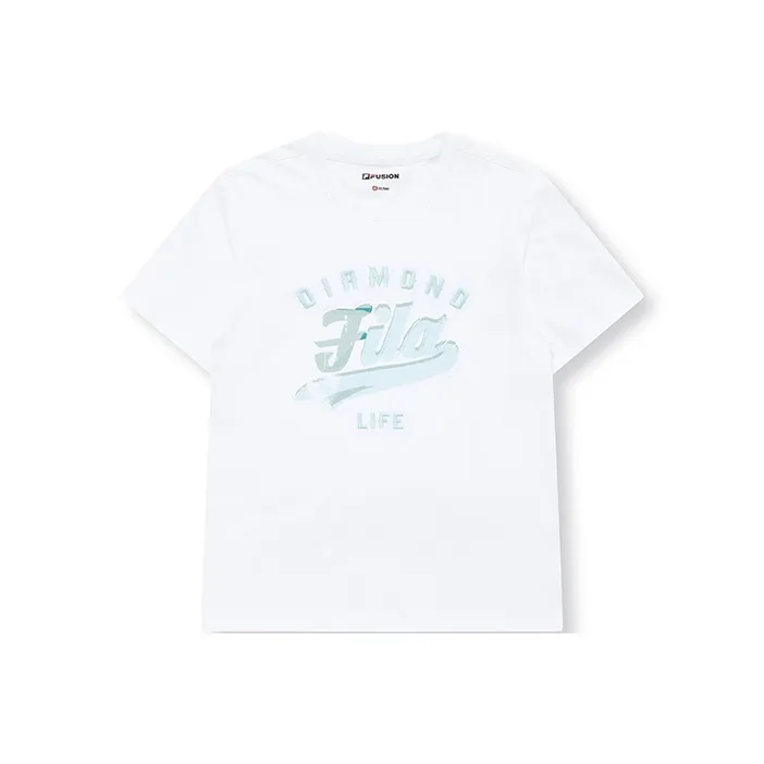 FILA FUSION Set in Sleeve T Shirt Women's Standard White-0