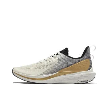 361° FlyFish Slip Resistant And Breathable Coverage Low Top Casual Running Shoes Men's White Gray Gold