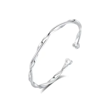 7℃ 999 Fine Silver Bangles Unisex