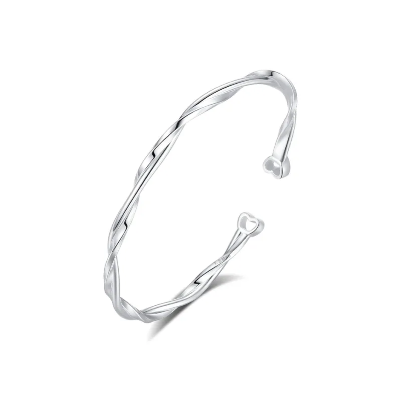 7℃ 999 Fine Silver Bangles Unisex-0
