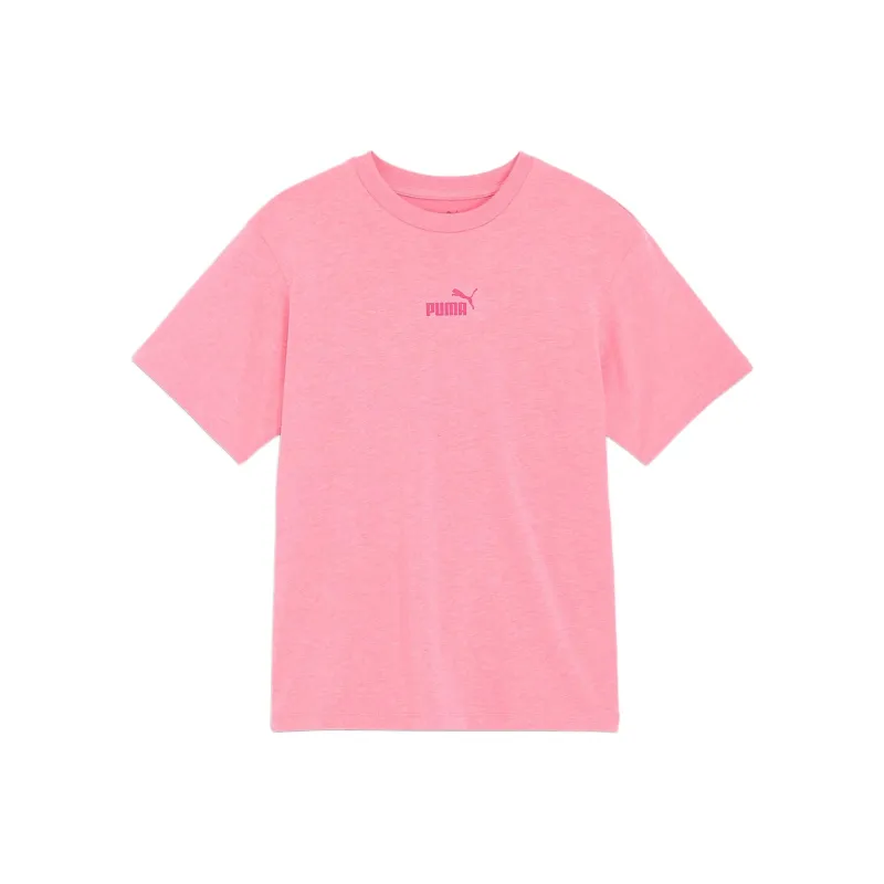PUMA ESS+ MX NO1 Regular T Shirt Women's Pink-0