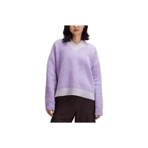 Lululemon Alpaca Wool Blend V Neck Sweater Sweater Women's