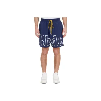 RHUDE Logo print Track Shorts