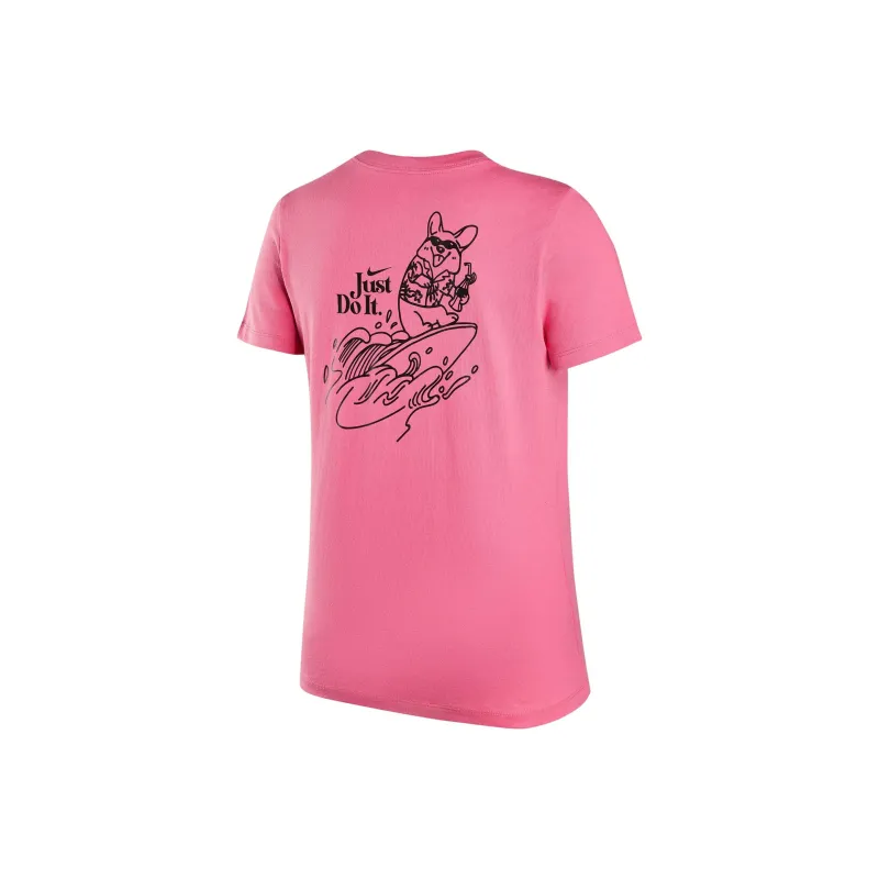 Nike T Shirt Women's Subtle Purple Pink-0