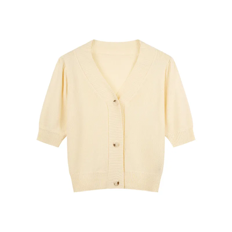 Migu Knitwear Women's Warm Lin J8983 Light Yellow-0