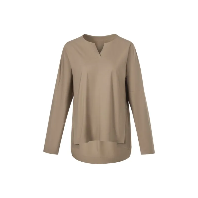 DESCENTE DUALIS Urban Commuting Sweatshirt Women's Khaki-0