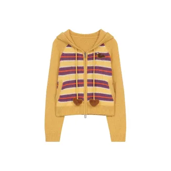 ELF SACK Sweater Women's Stripes Yellow