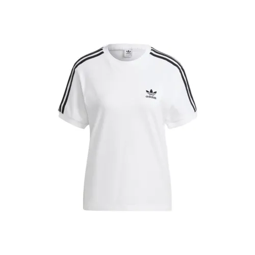 Adidas Originals Drop Shoulder Sleeve T Shirt Women's White