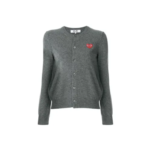 CDG Play Heart patch Button front Cardigan
