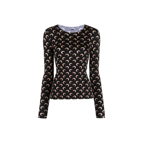 Marine Serre T-Shirts Women's Black