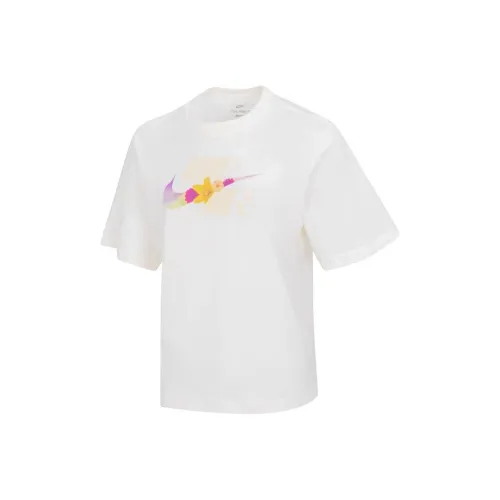 Nike SS23 OC3 Boxy Sportswear Retro Casual Crewneck T Shirt Beige