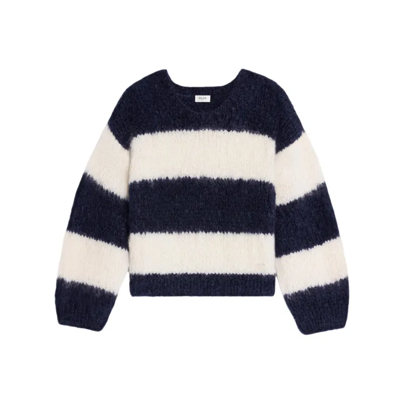 CELINE FW24 Sweater Women's Gray White-0