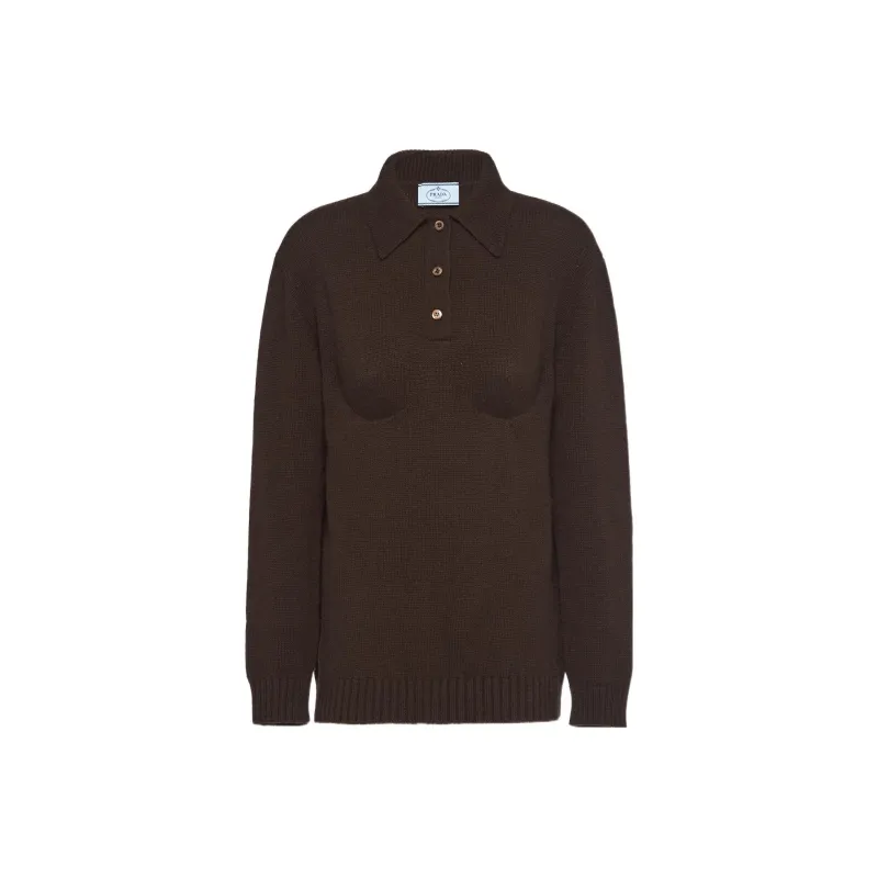 PRADA SS22 Knitwear Women's Brown-0