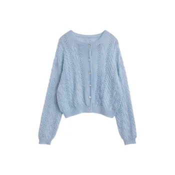 CHIC VEN Sweater Women's Sky Blue