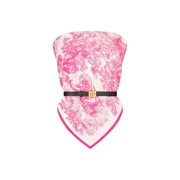 DIOR Quarterly New Products Strapless Tops Women's Pink