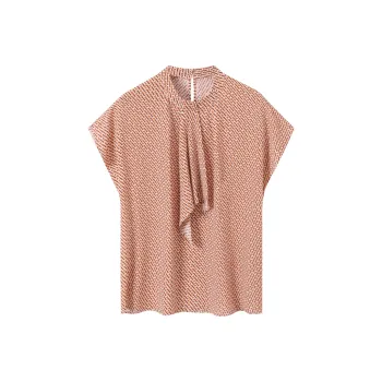 H-YXIANG T-Shirt Women's Orange Oval